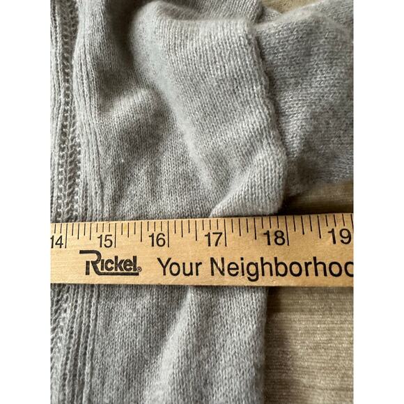 Calvin Klein jeans Women's 100% Cashmere Open Front Pale Gray Sweater Sz s - Picture 14 of 16